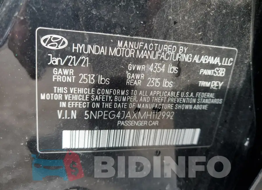 5NPEG4JAXMH112992 Photo# 12