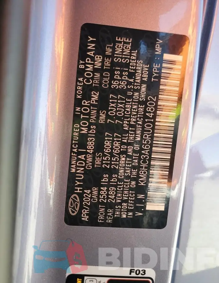 KM8HC3A65RU014802 Photo# 14