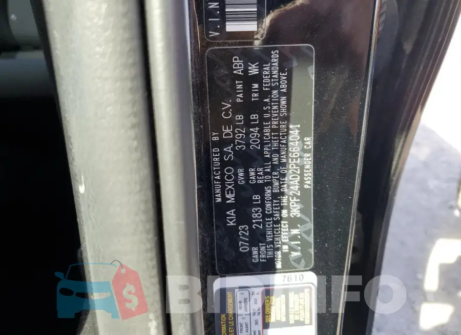 3KPF24AD2PE664041 Photo# 13