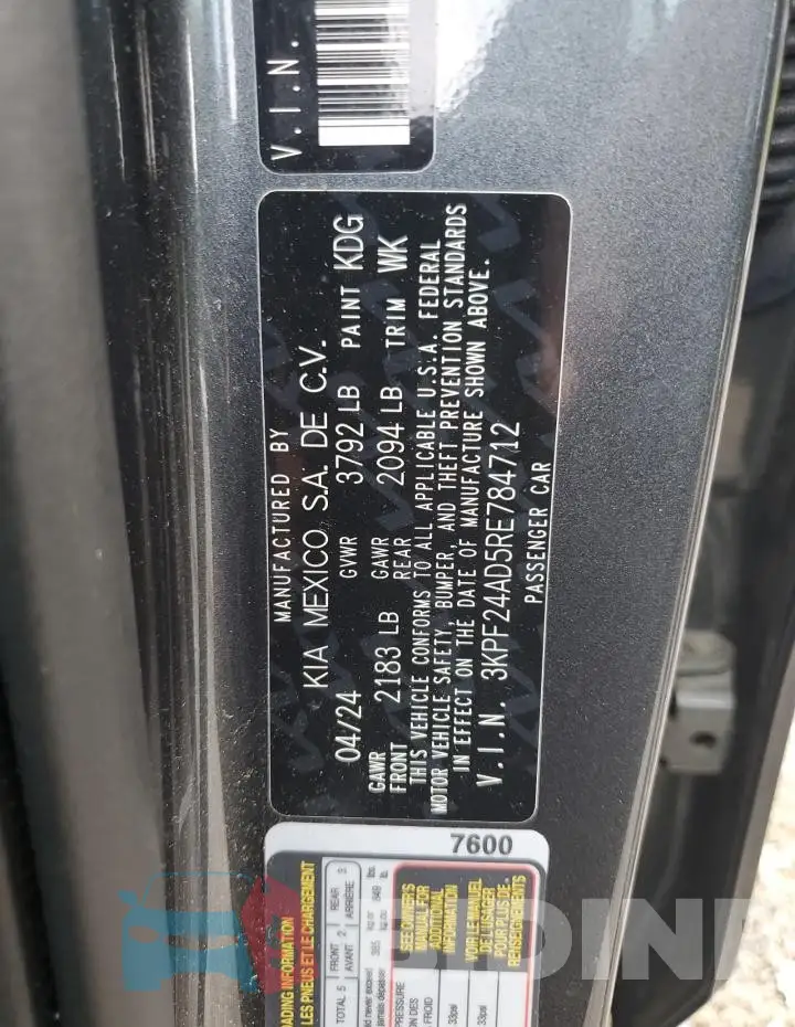 3KPF24AD5RE784712 Photo# 12