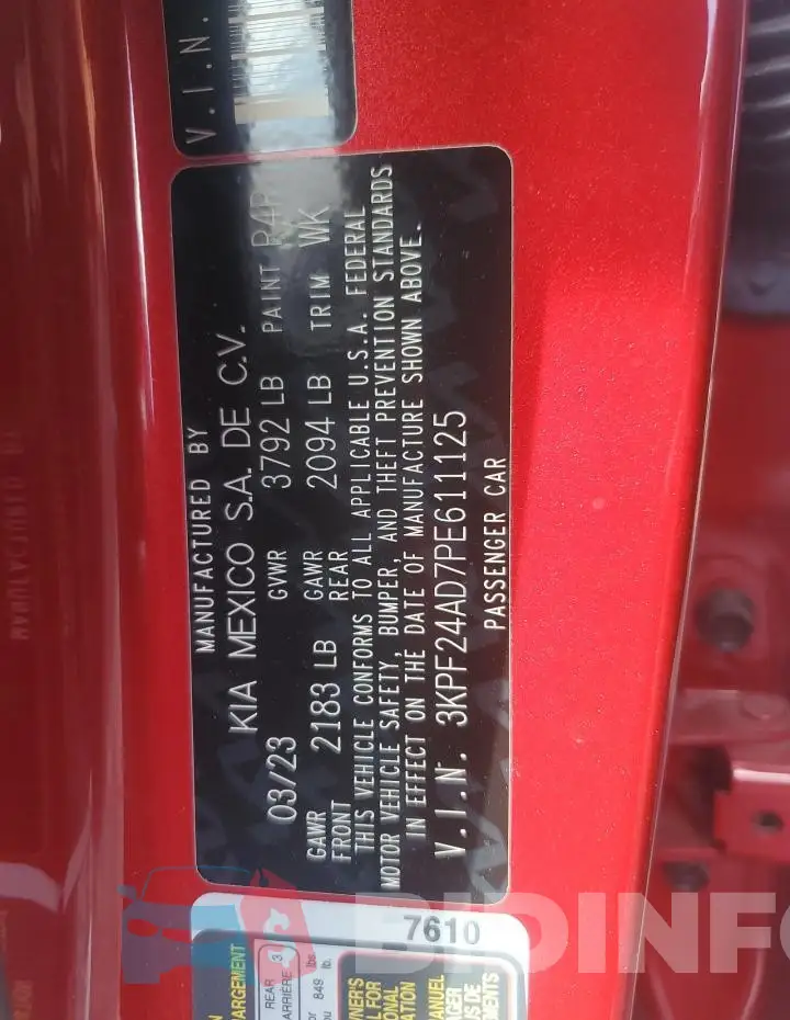 3KPF24AD7PE611125 Photo# 12