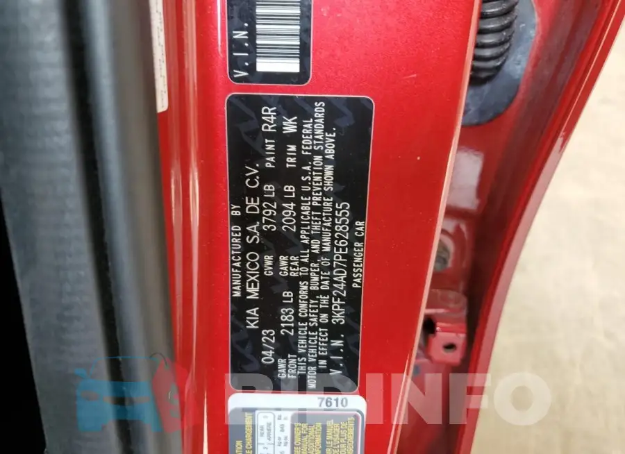 3KPF24AD7PE628555 Photo# 12