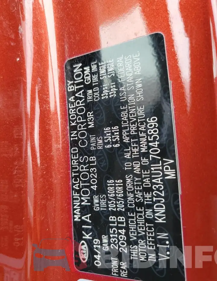KNDJ23AU1L7045896 Photo# 13