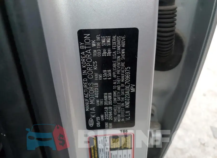 KNDJ23AUXL7096975 Photo# 12