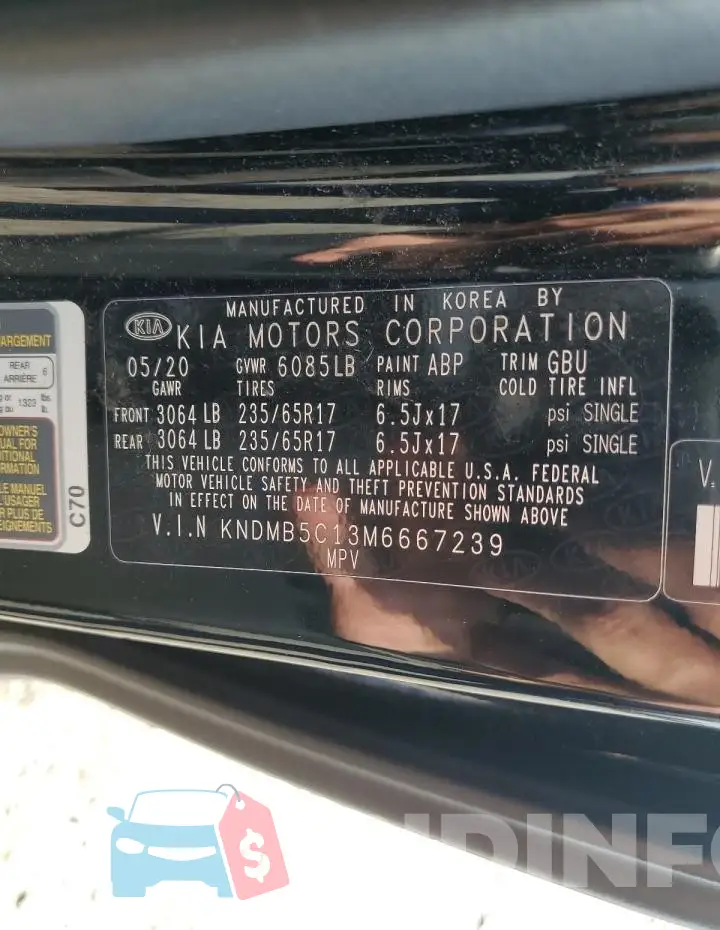 KNDMB5C13M6667239 Photo# 13