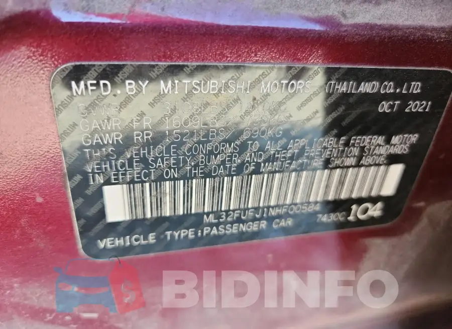 ML32FUFJ1NHF00584 Photo# 12