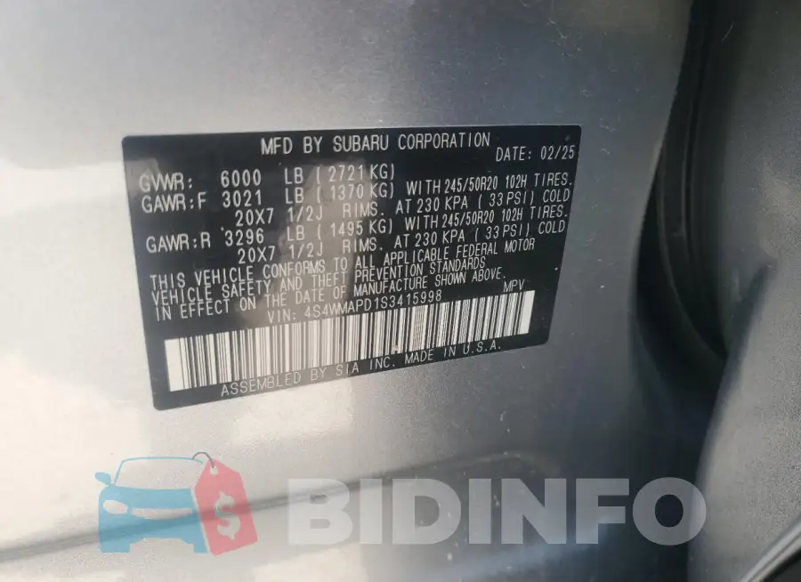 4S4WMAPD1S3415998 Photo# 13