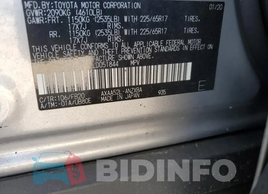 JTMH1RFV2LD051844 Photo# 13