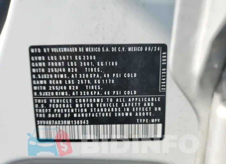 3VV4B7AX3RM136943 Photo# 14
