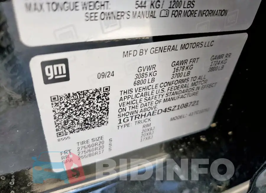 1GTRHAED4SZ108721 Photo# 12