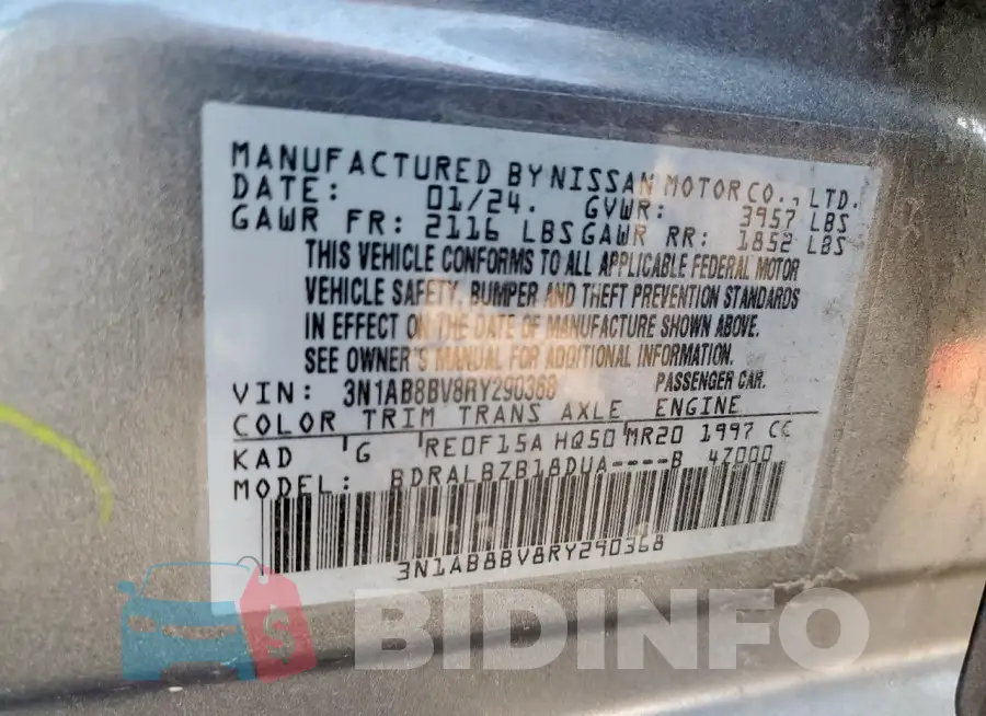 3N1AB8BV8RY290368 Photo# 13