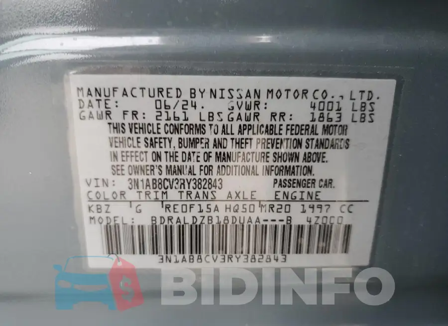 3N1AB8CV3RY382843 Photo# 12