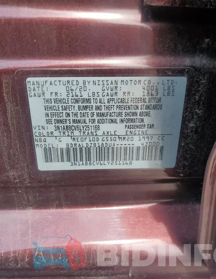 3N1AB8CV6LY251168 Photo# 12