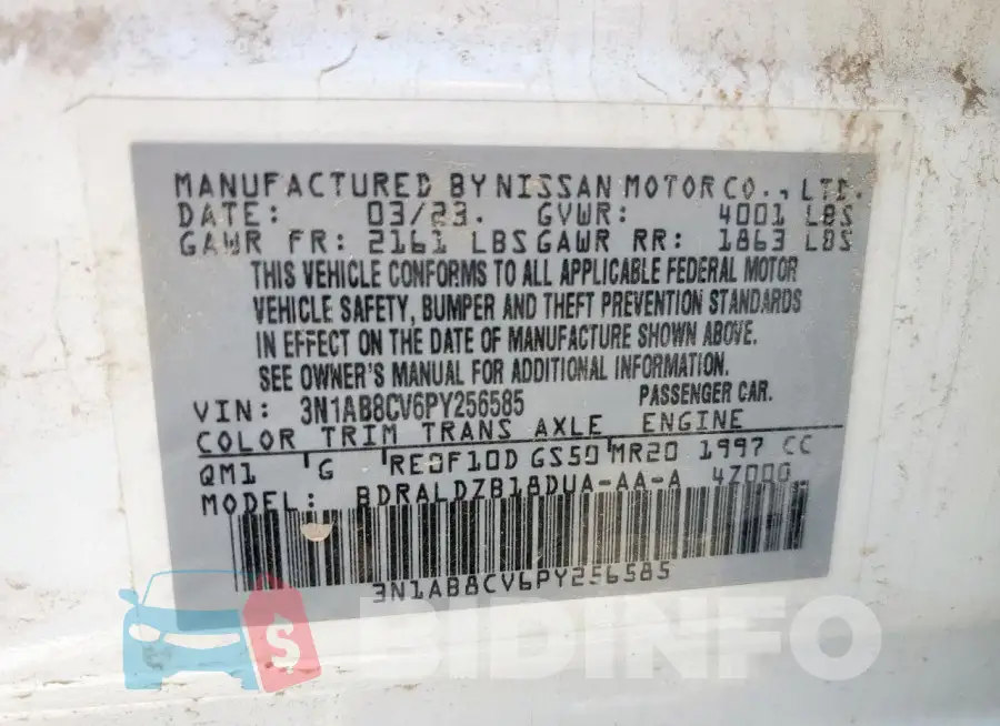 3N1AB8CV6PY256585 Photo# 12