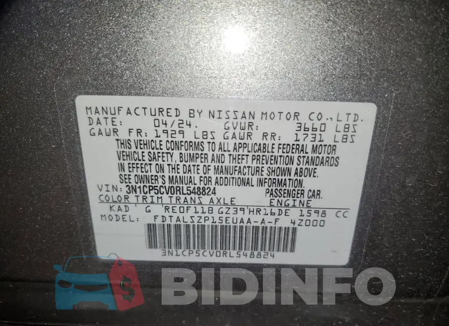 3N1CP5CV0RL548824 Photo# 13
