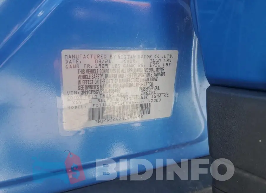 3N1CP5CV2ML496492 Photo# 12