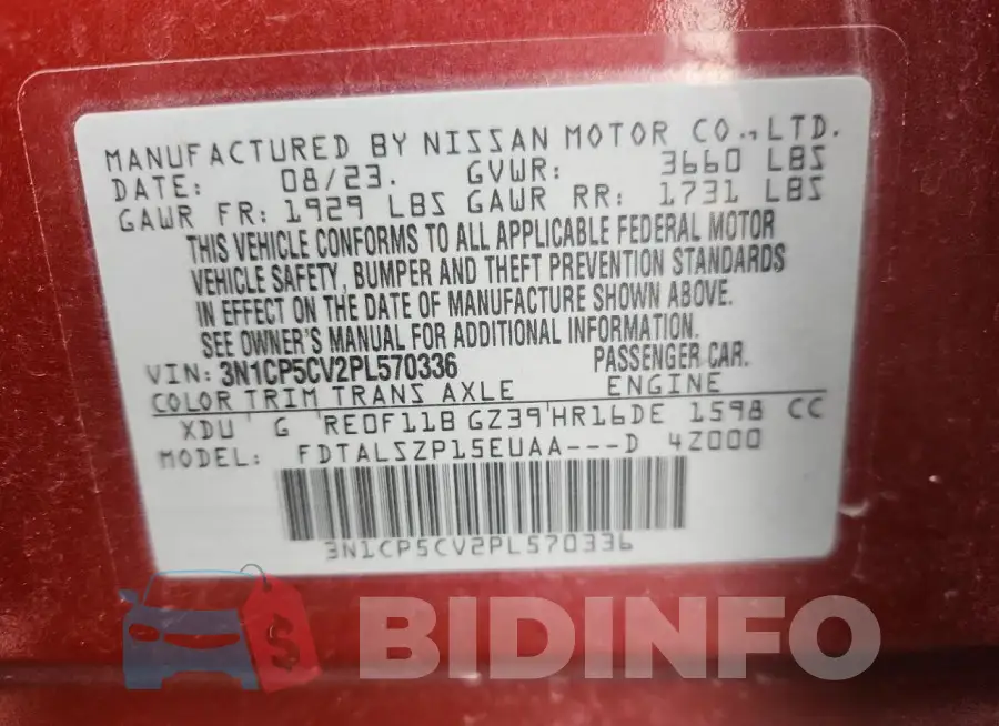 3N1CP5CV2PL570336 Photo# 12