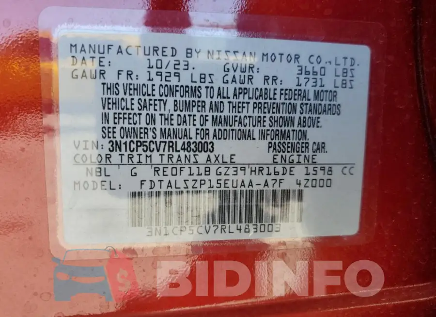 3N1CP5CV7RL483003 Photo# 13