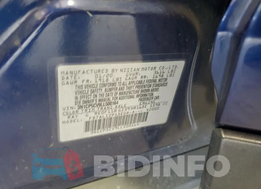 3N1CP5CV9LL500164 Photo# 12
