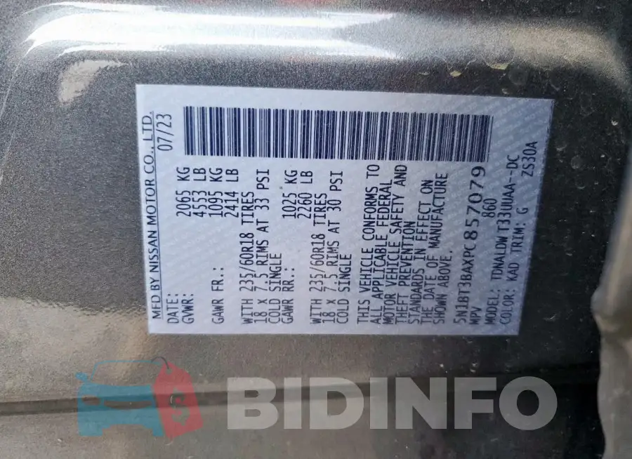 5N1BT3BAXPC857079 Photo# 13
