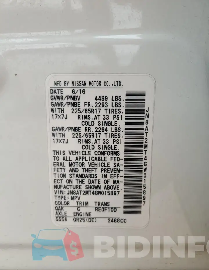 JN8AT2MT4GW015897 Photo# 14