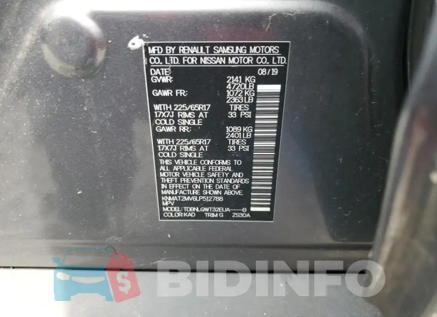KNMAT2MV6LP512788 Photo# 13