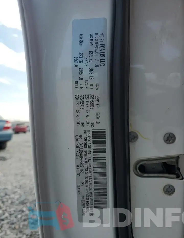 1C4PJLDB4KD346315 Photo# 13