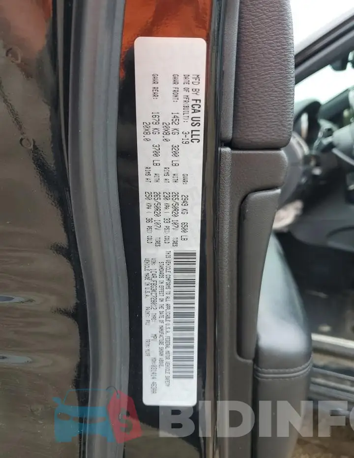 1C4RJFBG3KC728012 Photo# 14