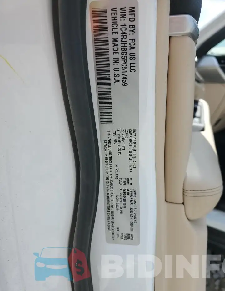 1C4RJHBG5PC517459 Photo# 12