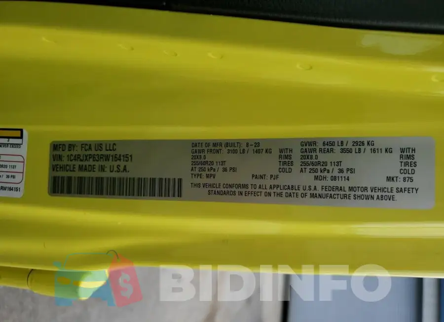 1C4RJXP63RW164151 Photo# 14