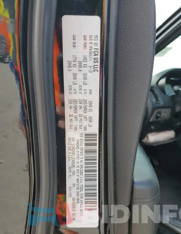 1C4RDHAG1JC400381 Photo# 13
