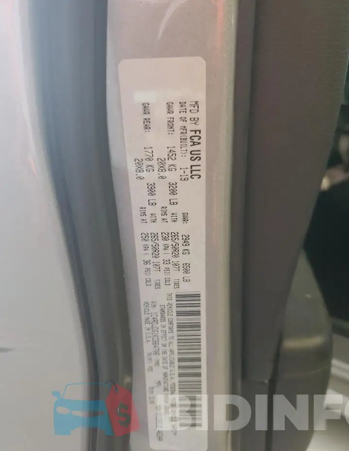 1C4RDJDG1KC664706 Photo# 13
