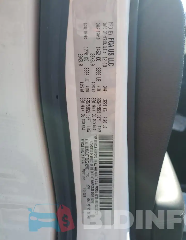 1C4SDJCT2LC248911 Photo# 14