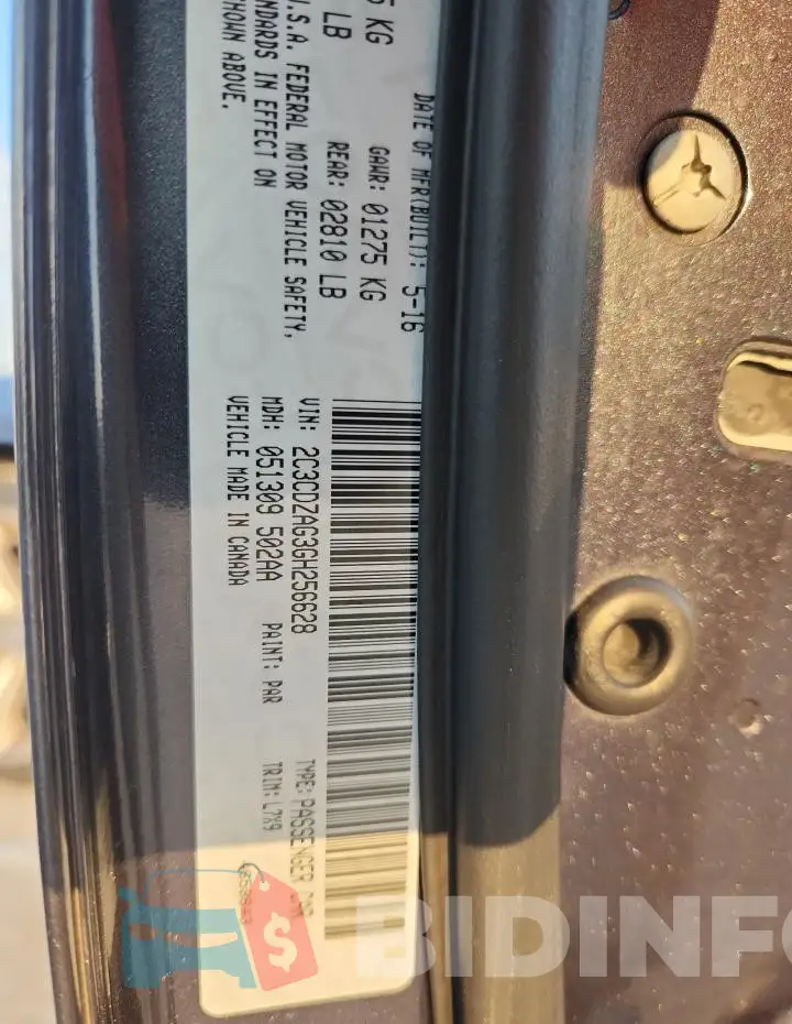 2C3CDZAG3GH256628 Photo# 12