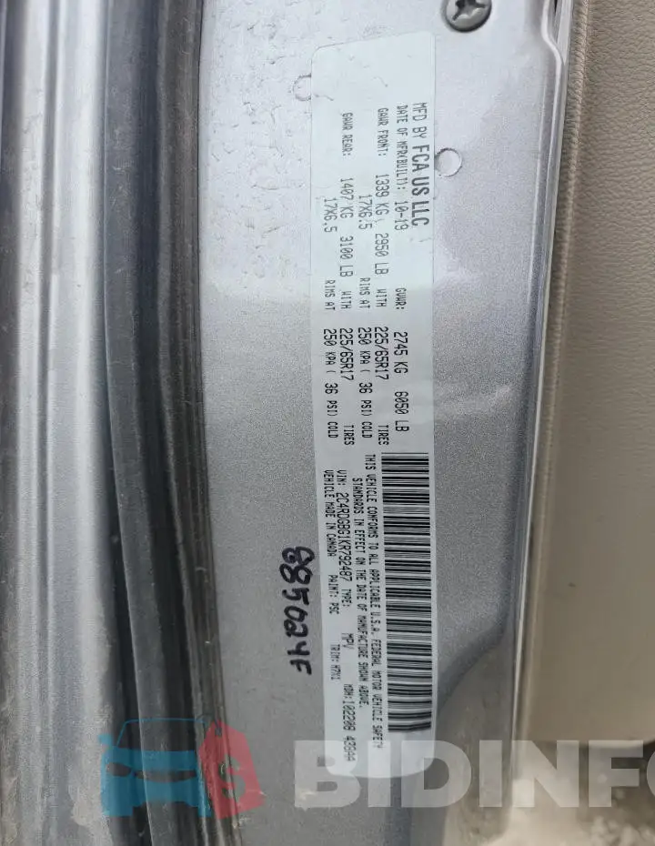 2C4RDGBG1KR792487 Photo# 13
