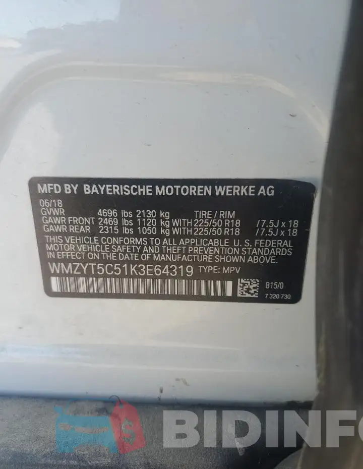 WMZYT5C51K3E64319 Photo# 12