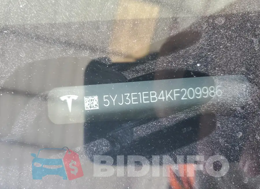 5YJ3E1EB4KF209986 Photo# 12