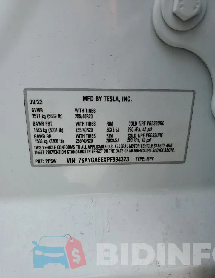 7SAYGAEEXPF894323 Photo# 13