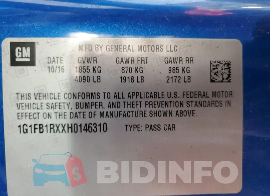 1G1FB1RXXH0146310 Photo# 12