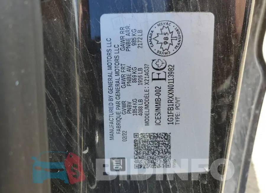 1G1FB1RXXN0113982 Photo# 13