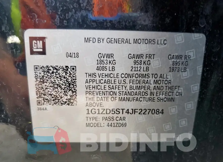 1G1ZD5ST4JF227084 Photo# 12