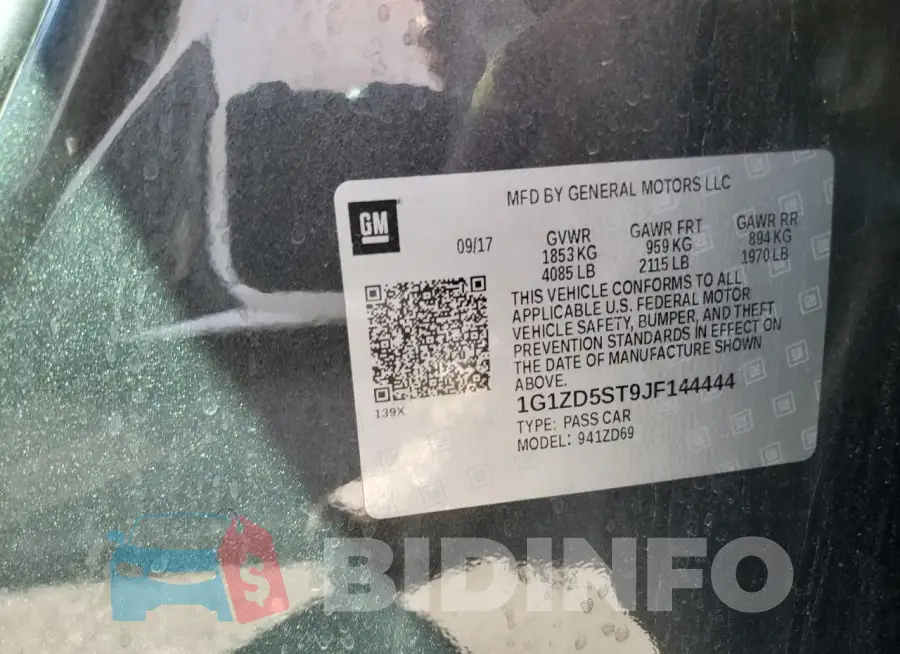 1G1ZD5ST9JF144444 Photo# 12