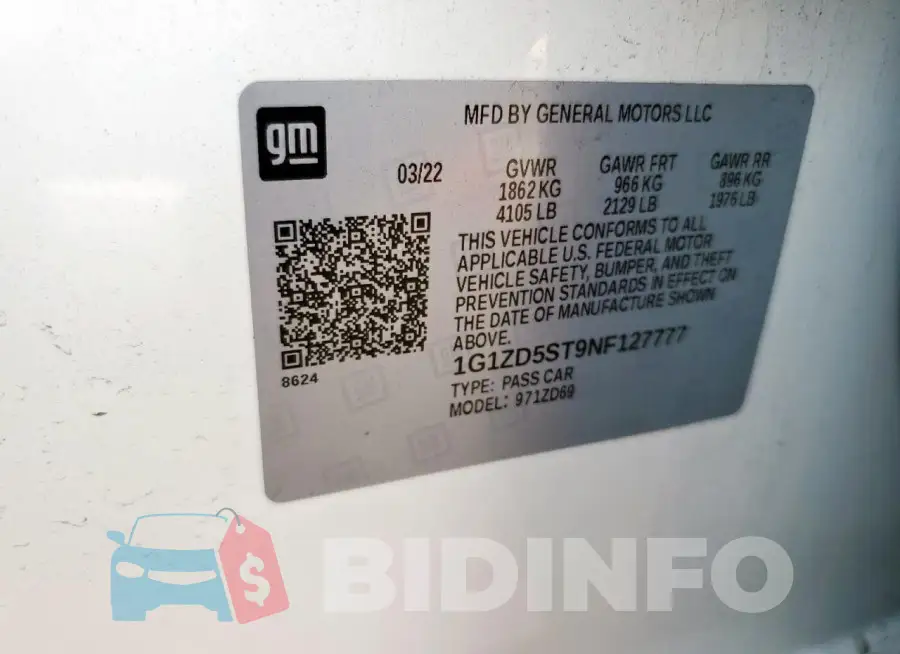 1G1ZD5ST9NF127777 Photo# 12
