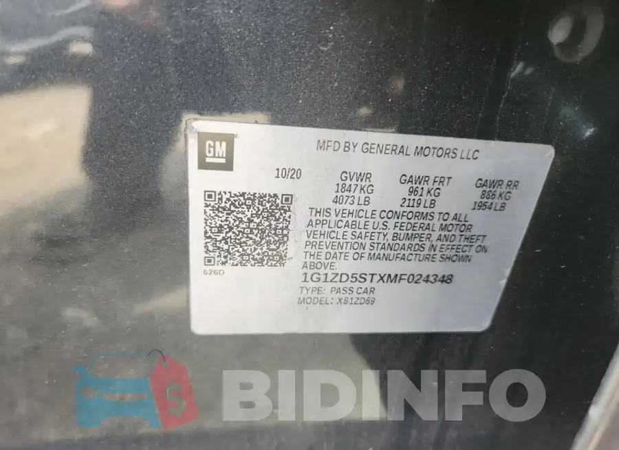 1G1ZD5STXMF024348 Photo# 12