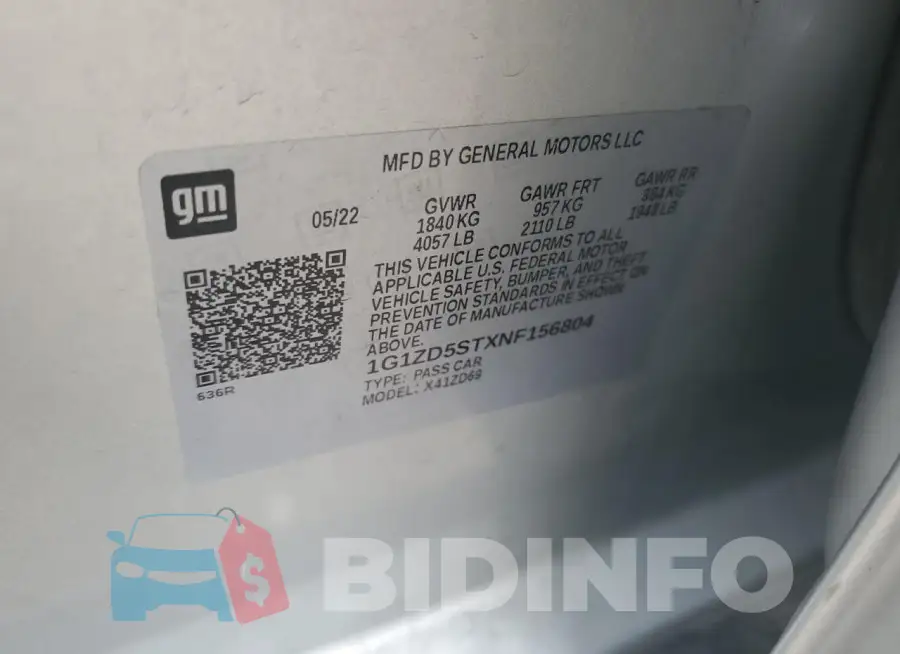 1G1ZD5STXNF156804 Photo# 12