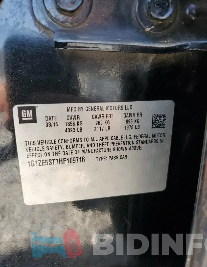 1G1ZE5ST7HF109716 Photo# 12