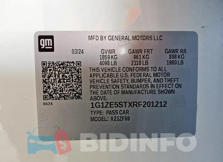 1G1ZE5STXRF201212 Photo# 12