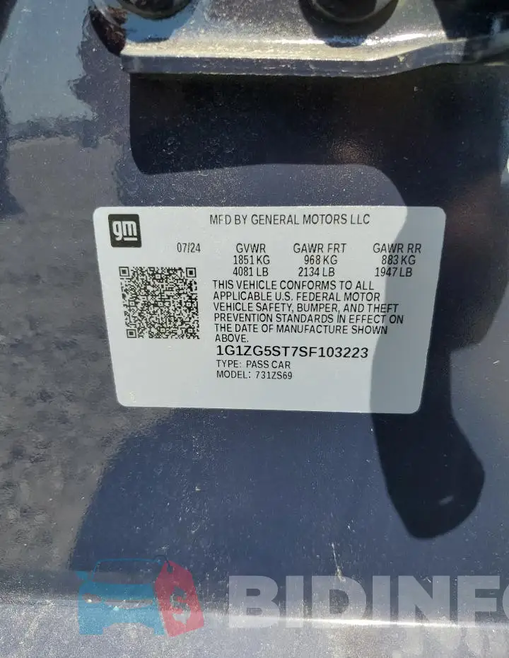 1G1ZG5ST7SF103223 Photo# 13