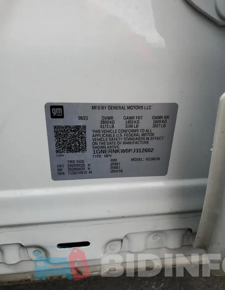 1GNERNKW0PJ312602 Photo# 14