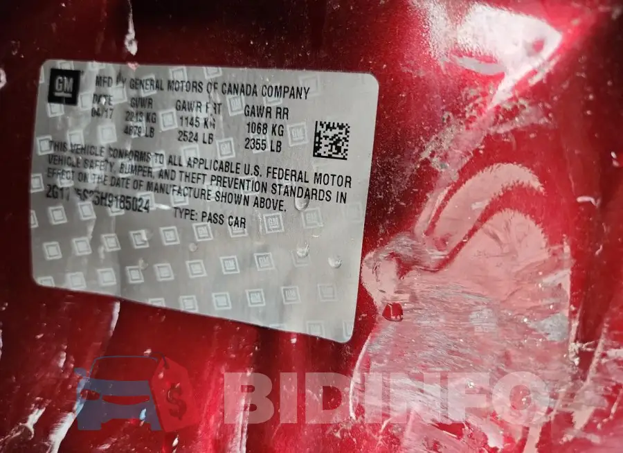 2G1145S35H9185024 Photo# 12